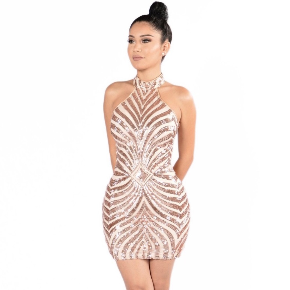 Fashion Nova ~ Diva Vibes Blush Dress